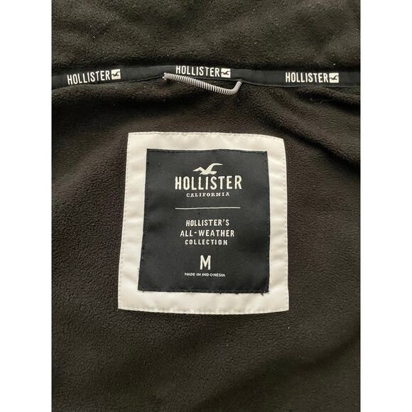 Hollister California Mens Size M All Weather Camo Black Jacket - Picture 5 of 16